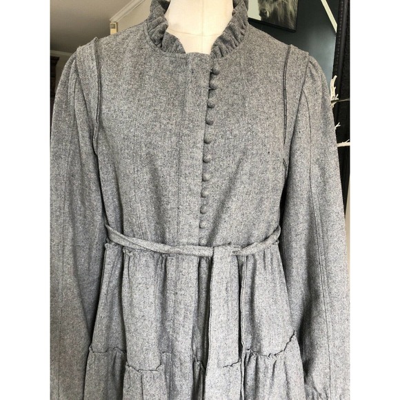 SOLD hazel hazel hazel Ruffled Button Front Jacket L - Picture 2 of 11